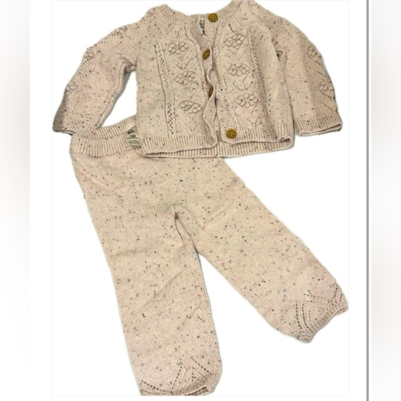 OshKosh Pink Toddler Knit Sweater Set - Picture 2 of 7